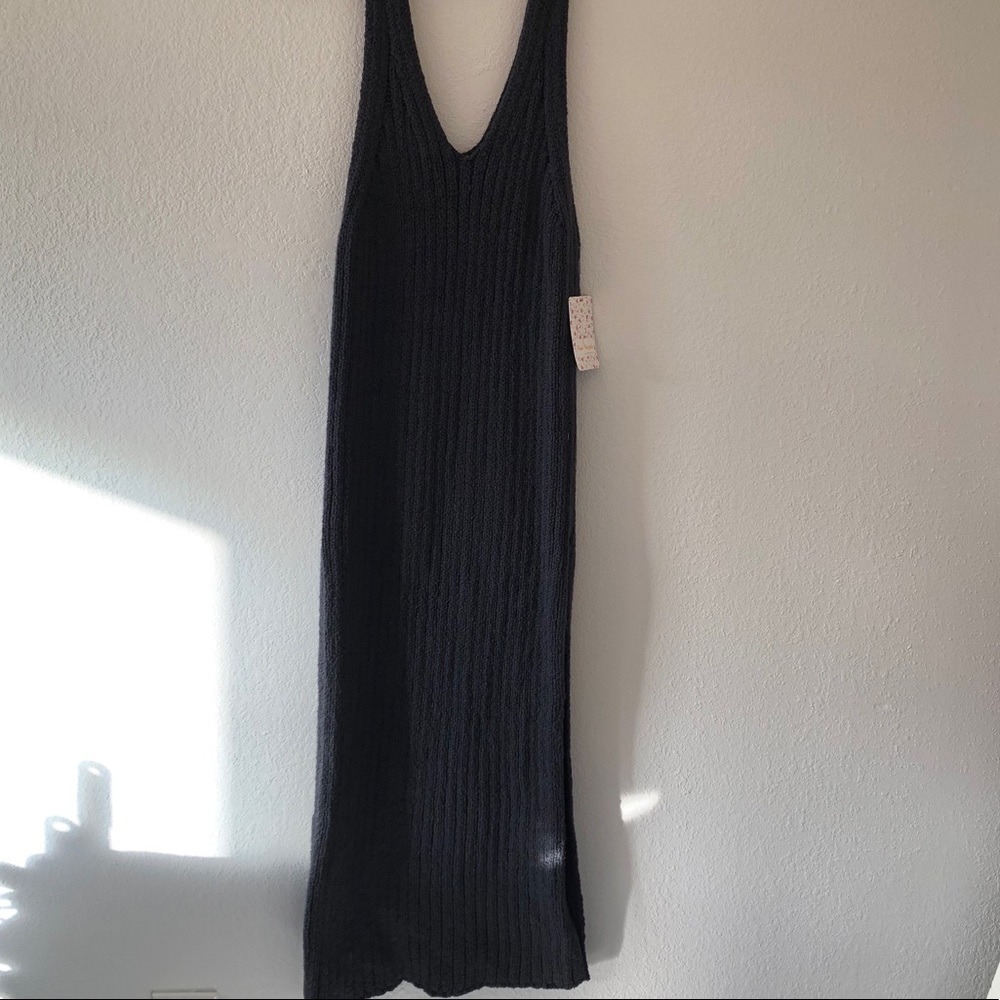 Free People Emmy Rib Sweater Tank Dress